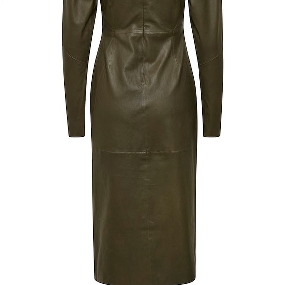 GESTUZ
VILEAGZ LEATHERDRESS
DK 38
Dark Olive NWT - Picture 4 of 15